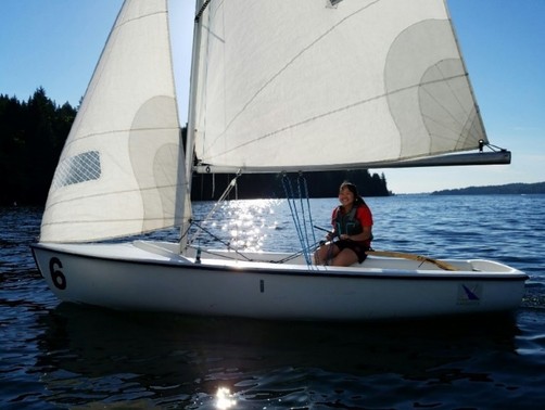 Emily sailing