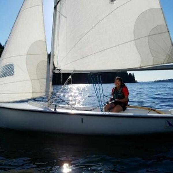 Emily sailing